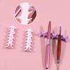5 Grid Nail Brush Holder Soft Fishbone Stand Salon Pen Rack Accessory Brushes For Manicure Tools Silicone Nail Art Brush Holder
