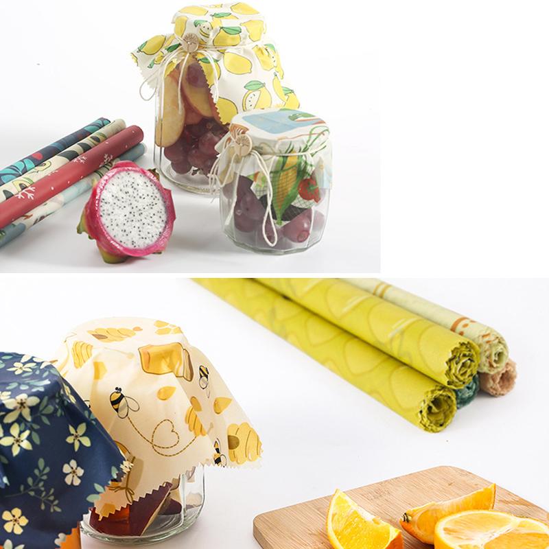 Cotton Fresh-Keeping Cloth Reusable Beeswax Food Wraps Fabric Fresh Keeping Eco Friendly Beeswax Wrap for Food Bee's Wraps Cloth