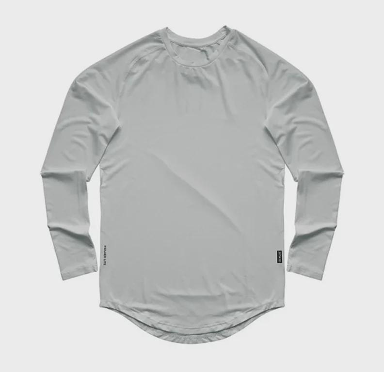 Men's Quick-Dry Mesh Raglan Long-Sleeve T-Shirt - Versatile for Spring & Autumn Fashion