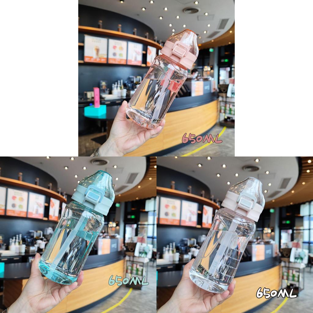 Cute Plastic Water Cup With Locking Clamp For Outdoor Car Office And Student Use