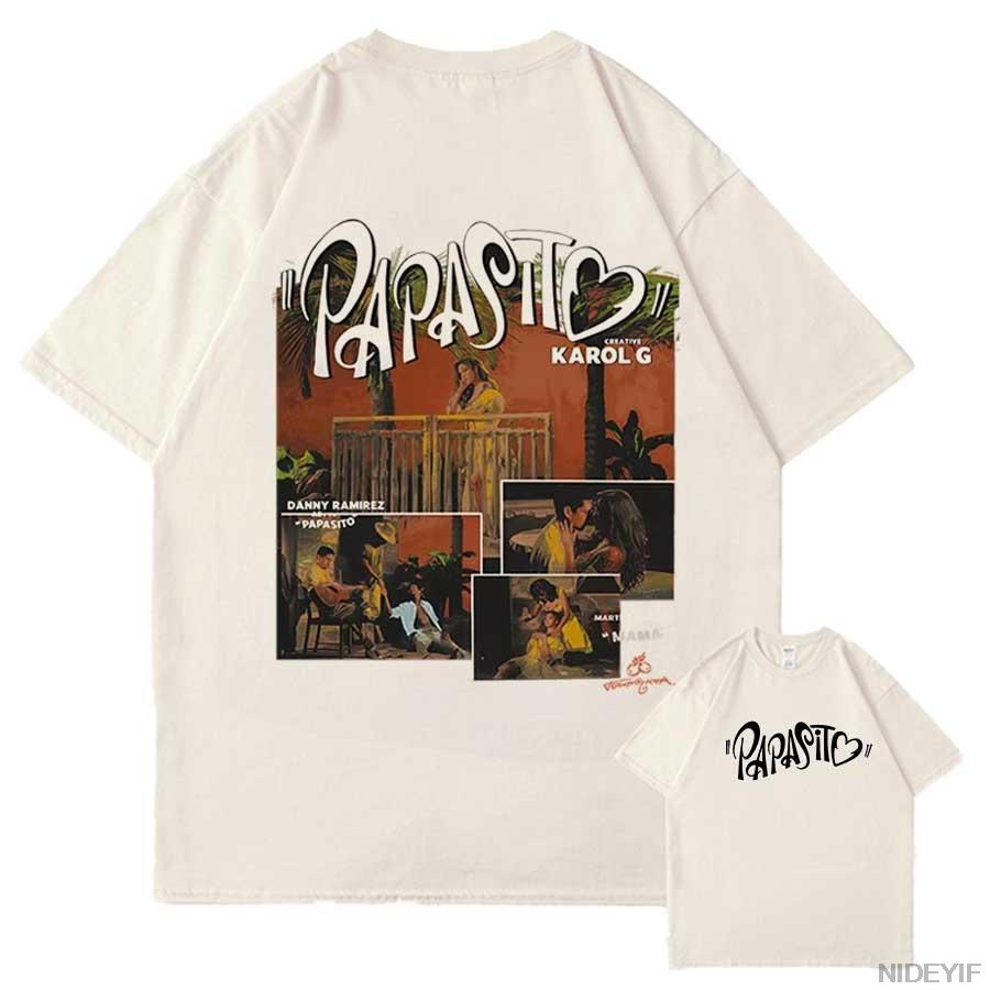 

Karol G Merch Tropicoqueta 2025 T shirt for Unisex Women Hiphop Streetwear Oversized Tops 100 Cotton TShirt KG21 4XL