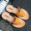 Fashion Soft Male Slipper Flat Business Slides Shiatsu Outdoor Sabot Flip Flops Leather Y2k High Quality Fashion Eva Original Men's Shoe