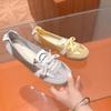 [Armano] 2025 Summer Shallow Mouth Flat-bottomed Ballet Style One Pedal Simple and Versatile Mary Jane Dexun Single Shoes