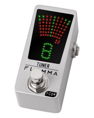 FLAMMA Tuner Pedal FC04 Chromatic Guitar Tuner Tuning Pedal for Guitar and with Pitch Indicator and True Bypass Pedal, High-Precision 1-Cent Bass,