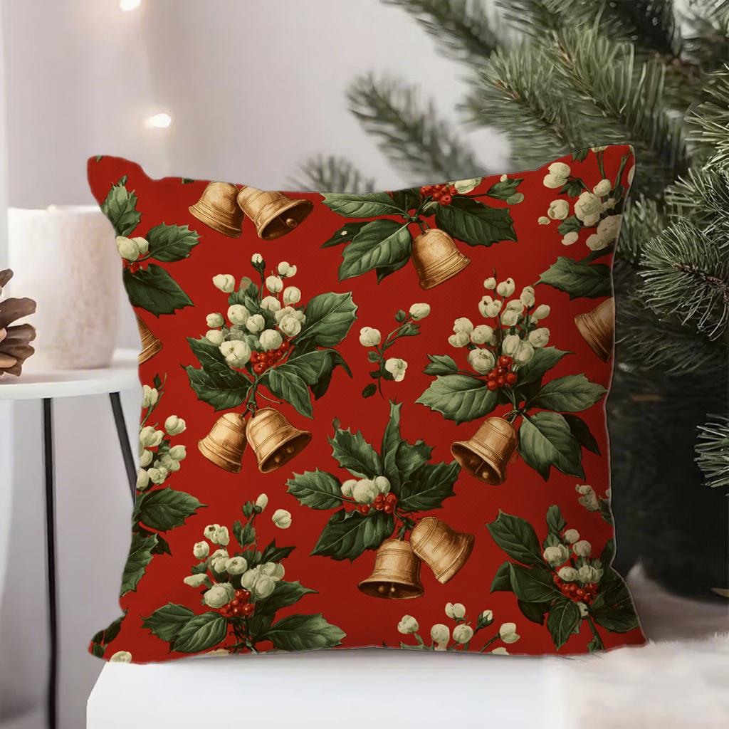 Festive-Patterned Christmas PillowcasesSuitable for sofa car bedroom decorative cushion cover pillow cover