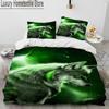 3D Tiger Leopard Wolf Animal Luxury Comforter Bedding Set,Duvet Cover Bed Set Quilt Cover Pillowcase,King Queen Size Bedding Set