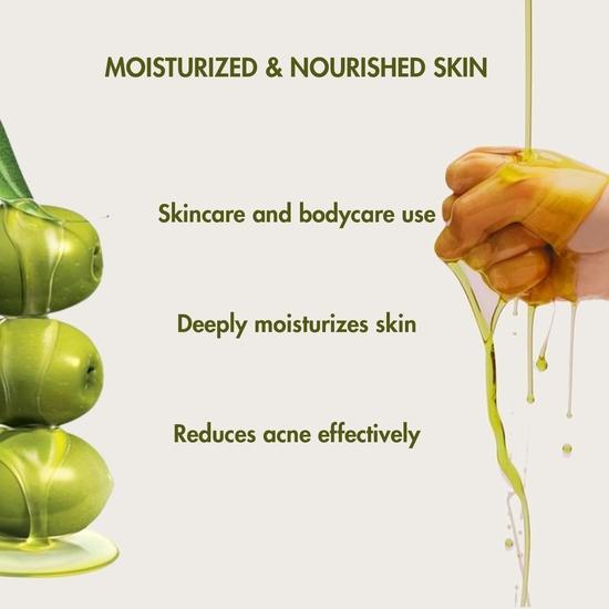 Pink Woolf Olive Oil for Hair & Skin | Pure Cold-Pressed | Nourishes & Hydrates | 2 Bottle Pack