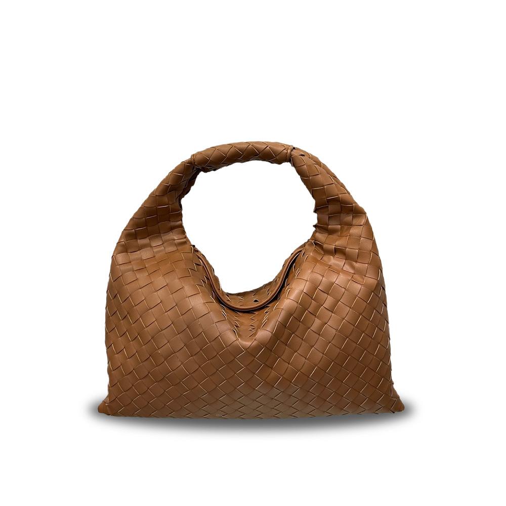 Bolso bandolera de punto de cuero nuevo transfronterizo, Bolso bandolera de cuero de moda para celebridades de Internet para mujer
