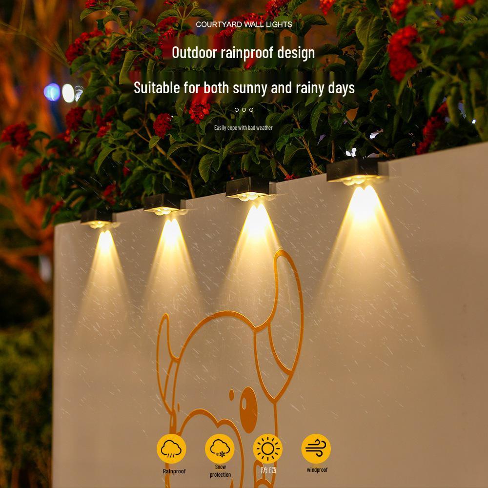 Automatic Solar Decorative Lights: Outdoor Wall, Stair & Balcony Illumination