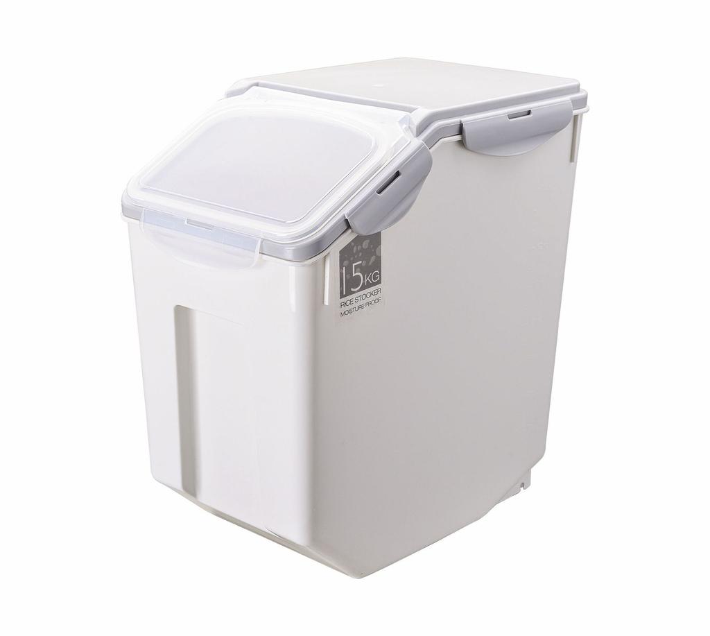 10/15kg Kuchyňský Velký Nádoba na Rýži Zásobník na Obilí Uzavřený Vlhkostěsný Plastový Nádoba na Skladování Krmiva pro Domácí Zvířata Plísně Obilní Kbelík