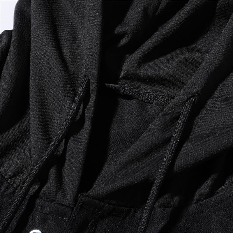 Jacket Men's Hooded Sweater Loose Large Size Padded Cotton Autumn and Winter New Baseball Collar Hooded Jacket Men's