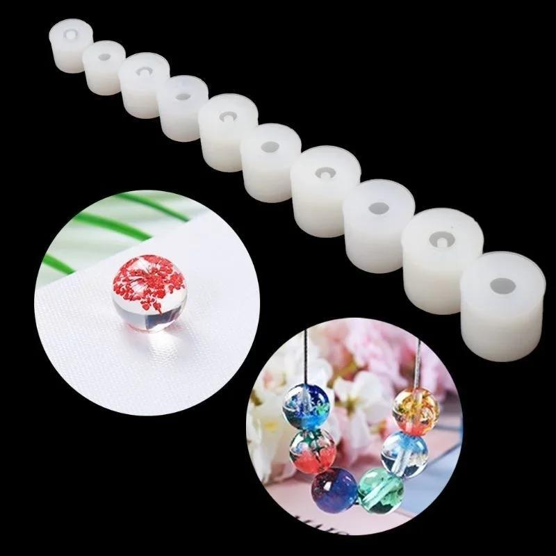 DIY Round Square Beads Jewelry Making Resin Casting Mold Simple and Convenient