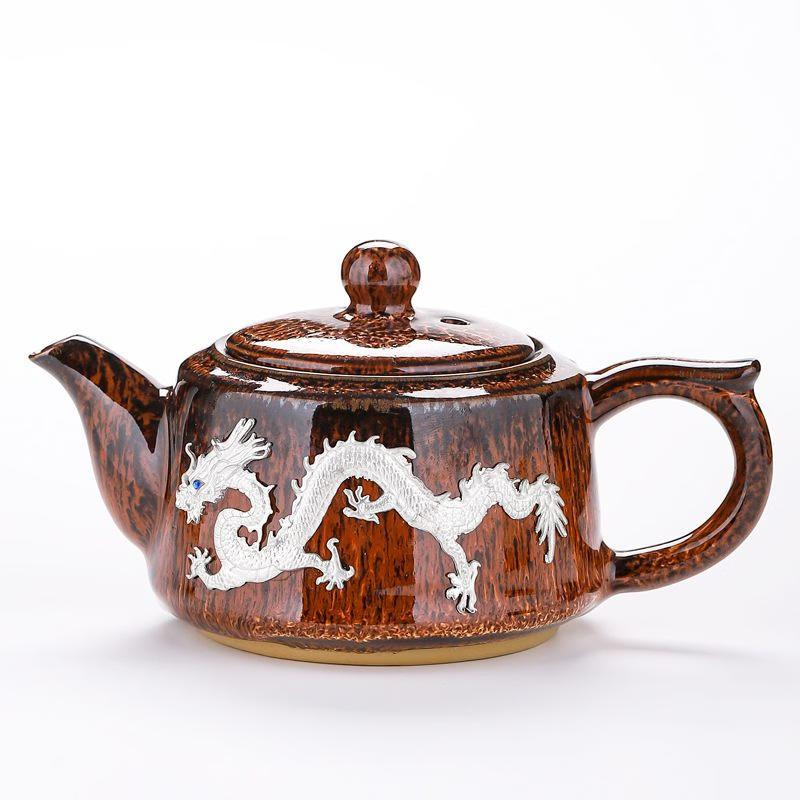 Elegant Semi-Handmade Ceramic Tea Set