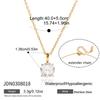 [Titanium Steel CZ Choker Necklace Light Luxury Elegant Fade Resistant Jewelry]