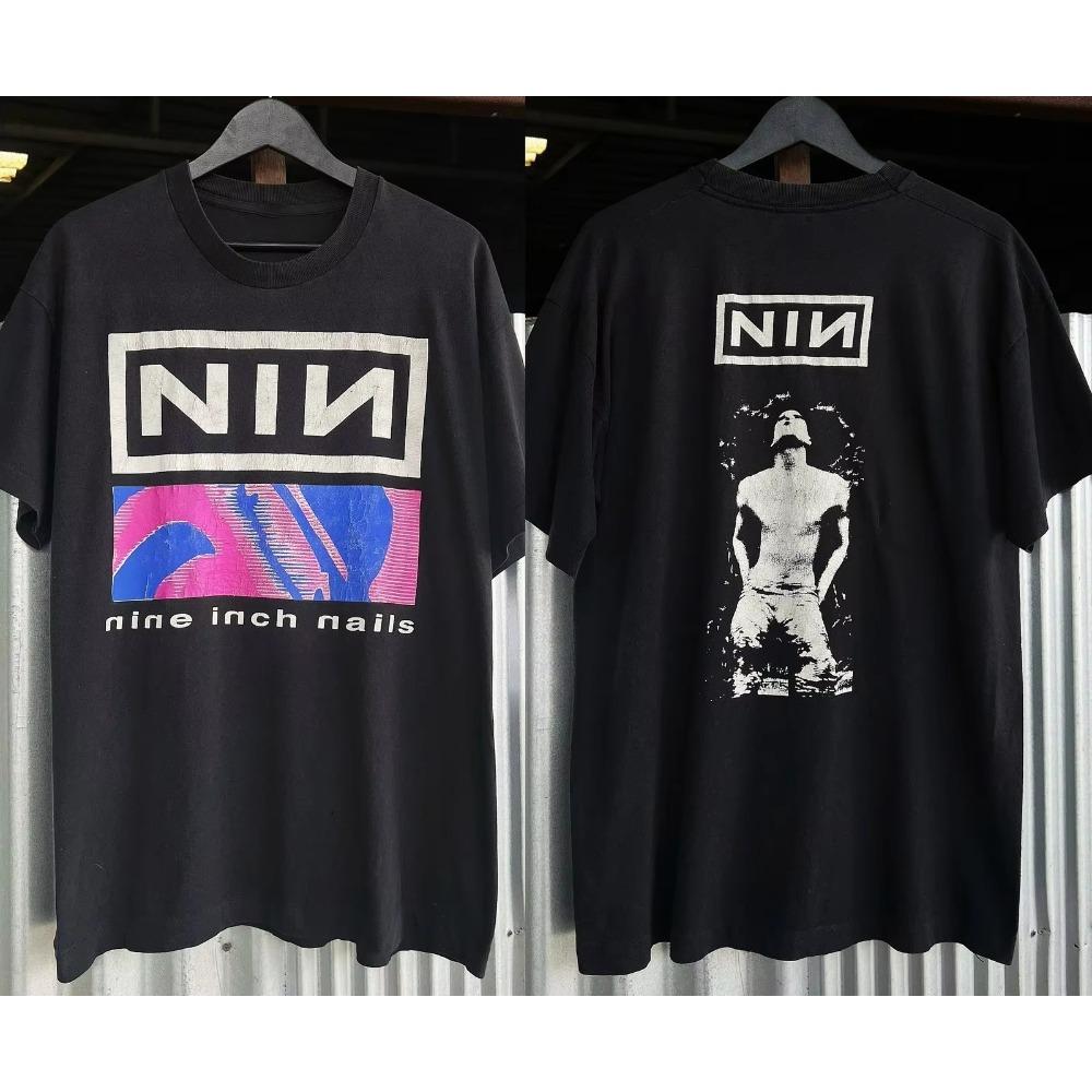 NIN Nine Inch Nails Pretty Hate Machine T-Shirt Men s and Women s Short Sleeve Brand T-shirts Summer Top Vintage Band Streetwear M