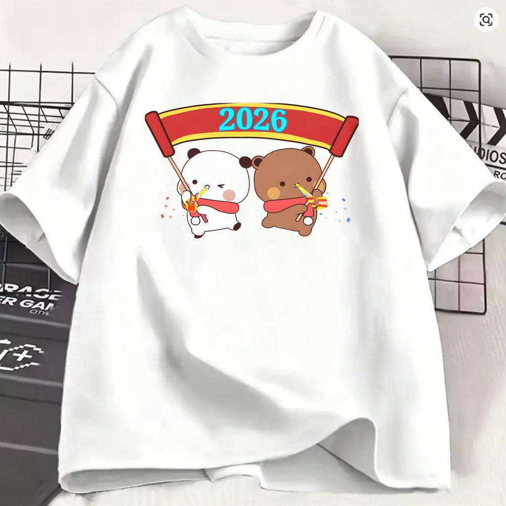 Dudu Bubu T Shirt For Unisex Cotton Vintage Tshirts Crew Neck Love Tee Shirt Short Sleeve Clothing Classic