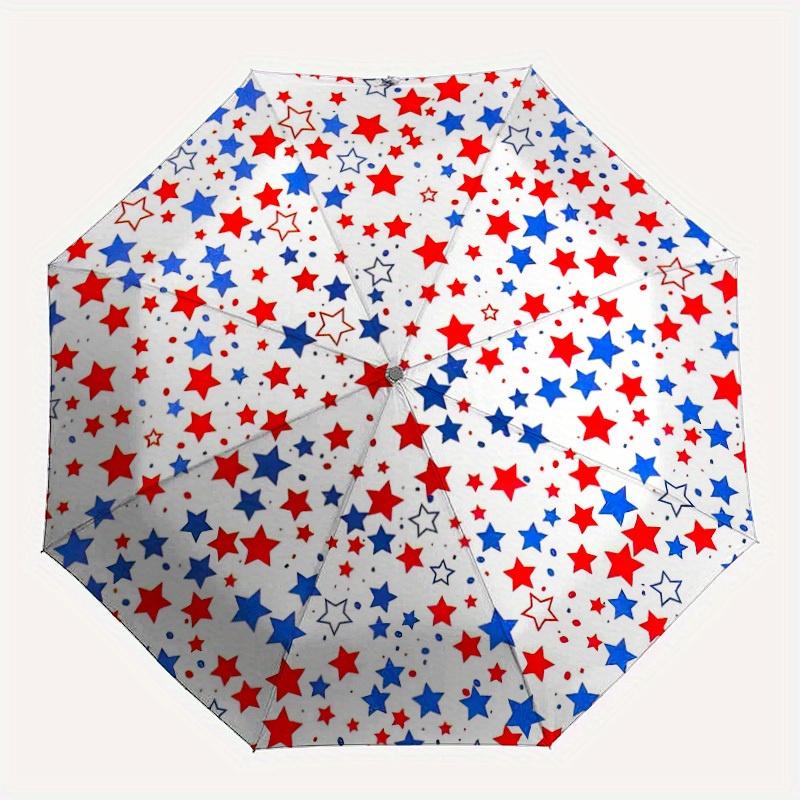 

1pc Stars Pattern Automatic Open/Close Umbrella, Ideal Fan Gift for Birthday, Christmas, Trendy Fashion yy250828104