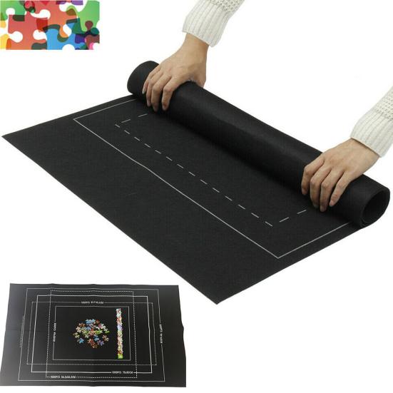 Felt Mat Roll Up Pad Storage Blanket Sheet for 1500Pcs Jigsaw Puzzles Game