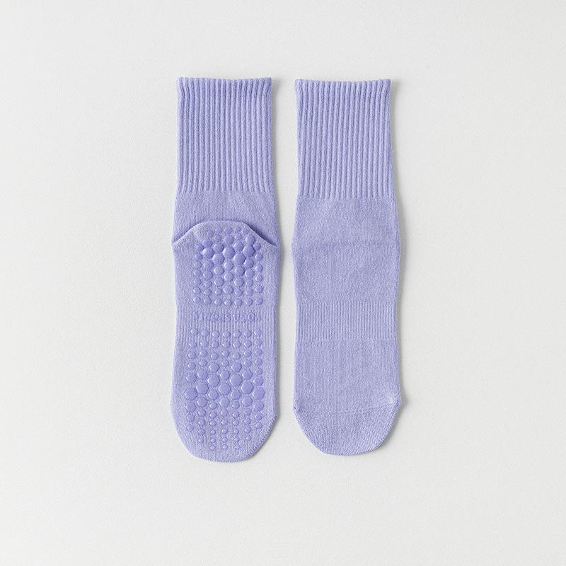 Yoga Socks, Women's Cotton Socks, Summer Mid-calf Fitness Dance Professional Pilates, Anti-slip Sports Boneless Floor Socks