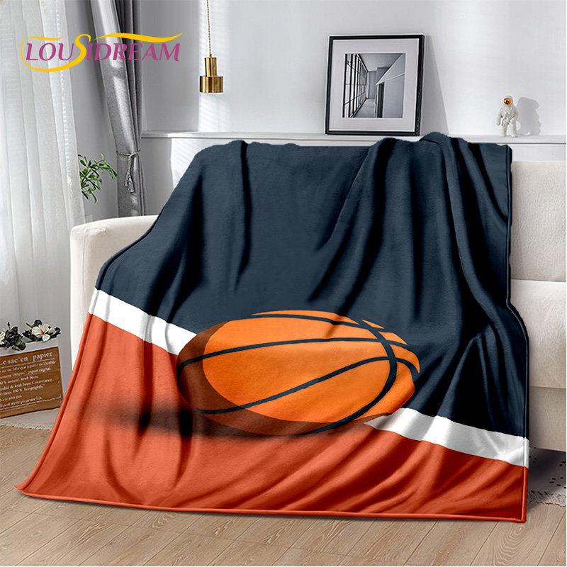 Basketball Art Cartoon Soft Plush Blanket,Flannel Blanket Throw Blanket for Living Room Bedroom Bed Sofa Picnic Cover Bettdecke