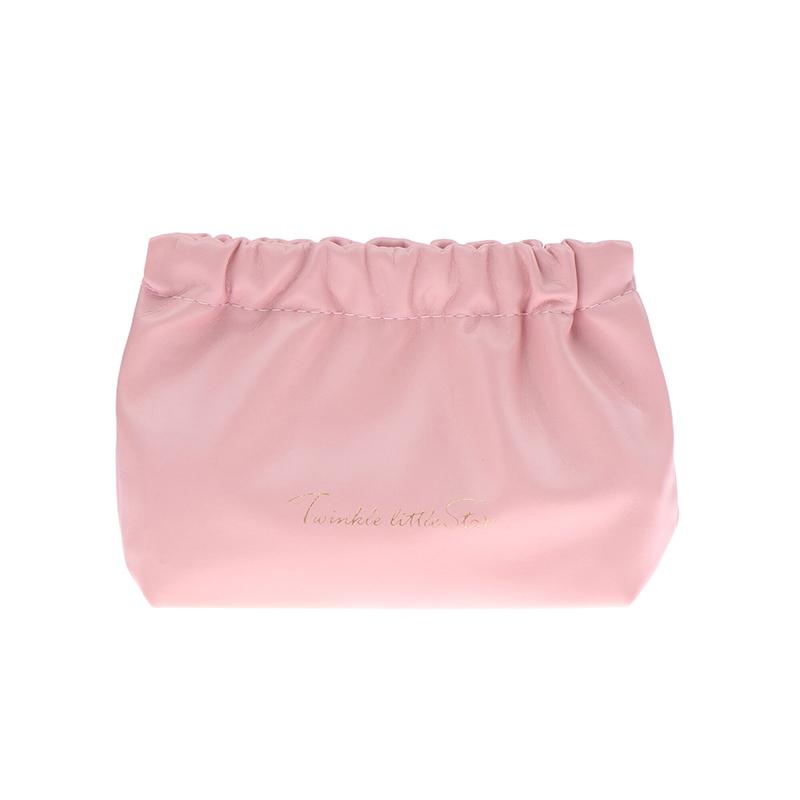 Ins Cosmetic Pouch Bag Lipstick Accessory Storage Bag Water-Proof Pu Earphone Wire Cable Organizer Bag Coin Card Jewelry Holder