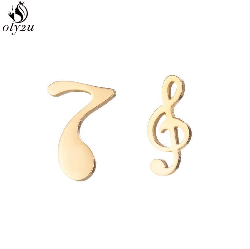 Hip-hop Stainless Steel Microphone Guitar Earring for Women Musical Ear Jewelry Girls Music Party Earrings Gift Accessories