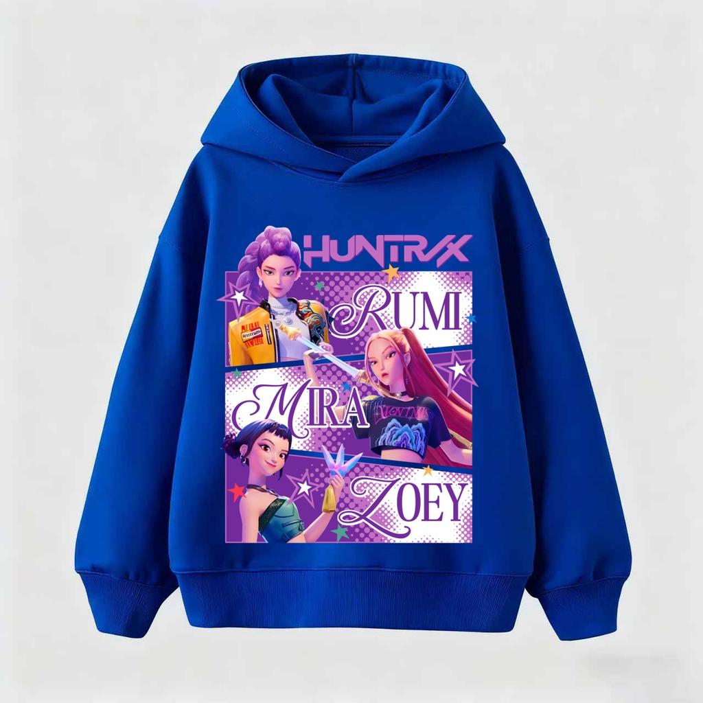 2025 KPop Demon Hunters Hoodie Fashion Rumi Sweatshirt Pullover Cute Long Sleeve Autumn Girls Cartoon Y2K Hoody Sportswear