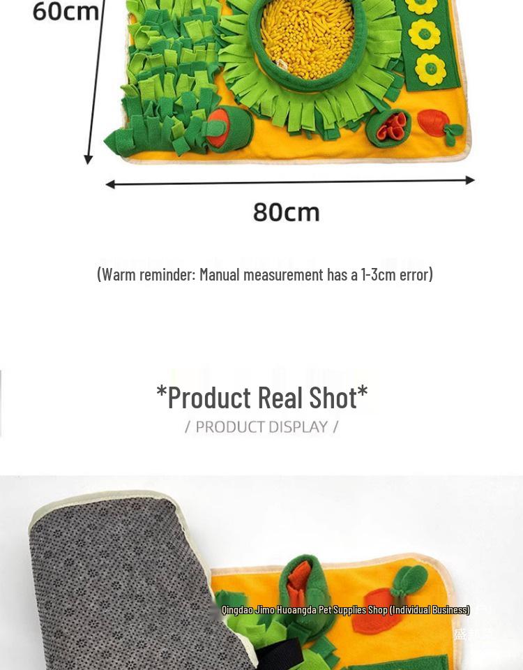 Pet Snuffle Mat: Dog & Cat Boredom Buster, Sniffing Toy, Energy Exertion, Slow Feeder, Enrichment Mat.