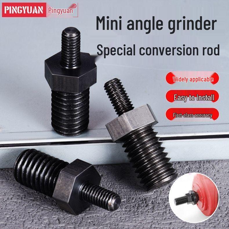 3" Mini-Winkelschleifer-Adapter: Gewindeumwandlungsstange M5 auf M10 für Fräsmaschinen Typ 100