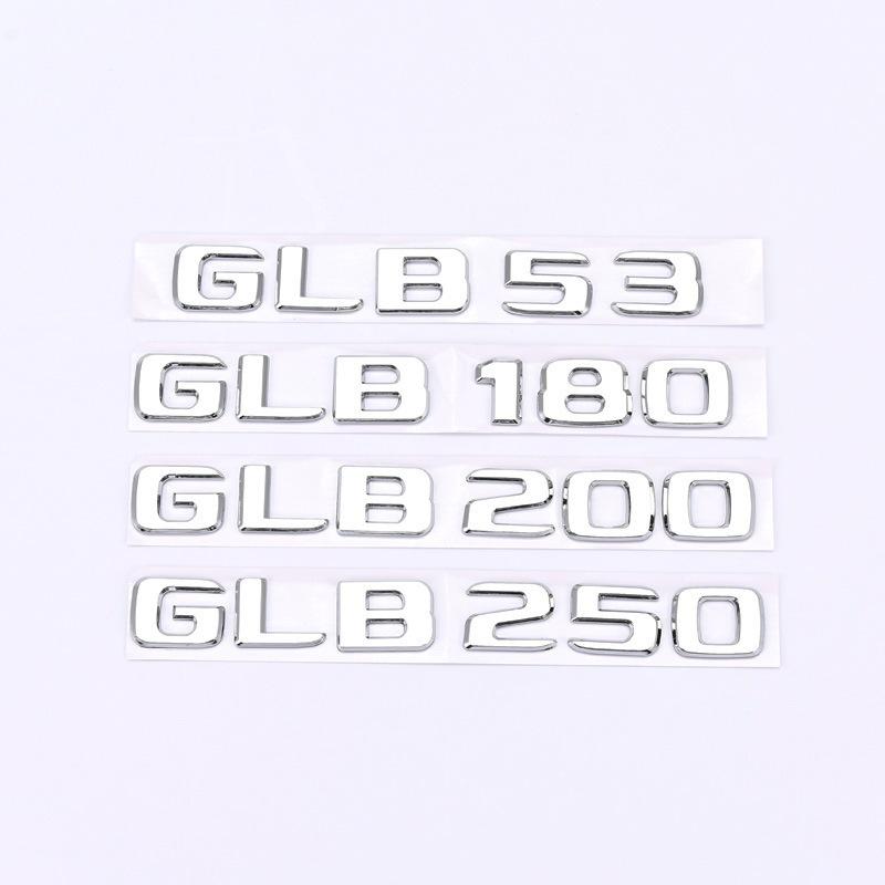Compatible Mercedes-Benz GLB-Series Tail Number Badges: GLB53, GLB180, GLB200, GLB250