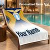 Custom Text Lazio FC Print Beach Towel Large Towel For Home Bathroom Beach