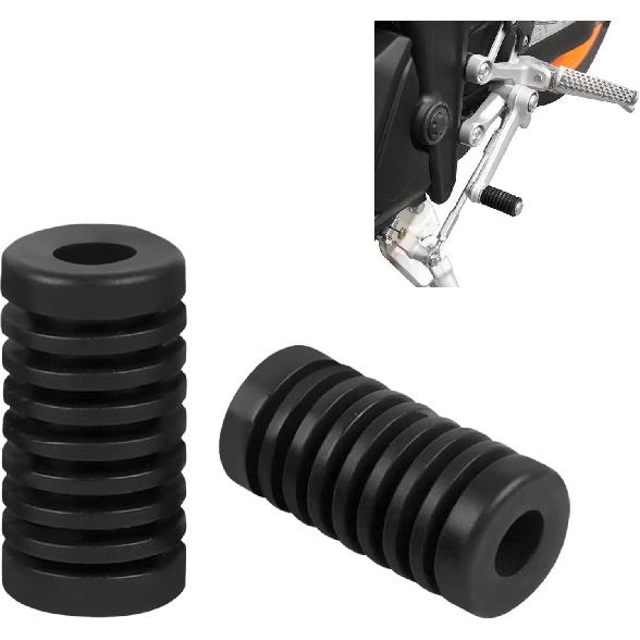 COPART Motorcycle Gear Shift Shifter Lever Pedal Rubber Cover Universal Replacement for Yamaha Suzuki Kawasaki Honda and More (Black, 1 Pair)