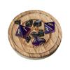 Wooden Pentagram Plate Board Crystal Stone Base Candle Holder Pentacle Altar Astrology Divination Props Wicca Ceremony Supplies