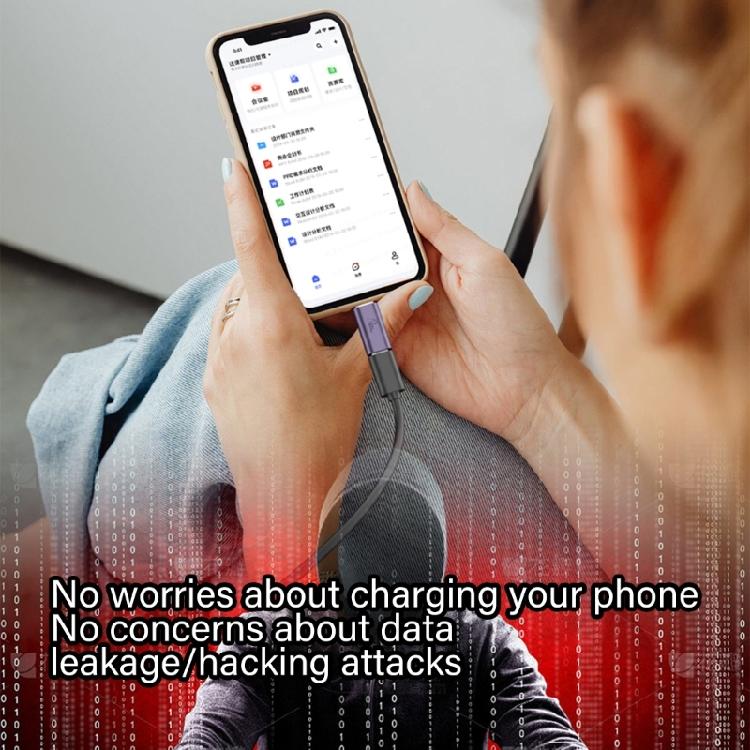 Blocco Dati Sicurezza USB in Alluminio Carica Senza Rischi Plug and Play Adatto per Hotel Aeroporti Dispositivi Viaggio Ufficio