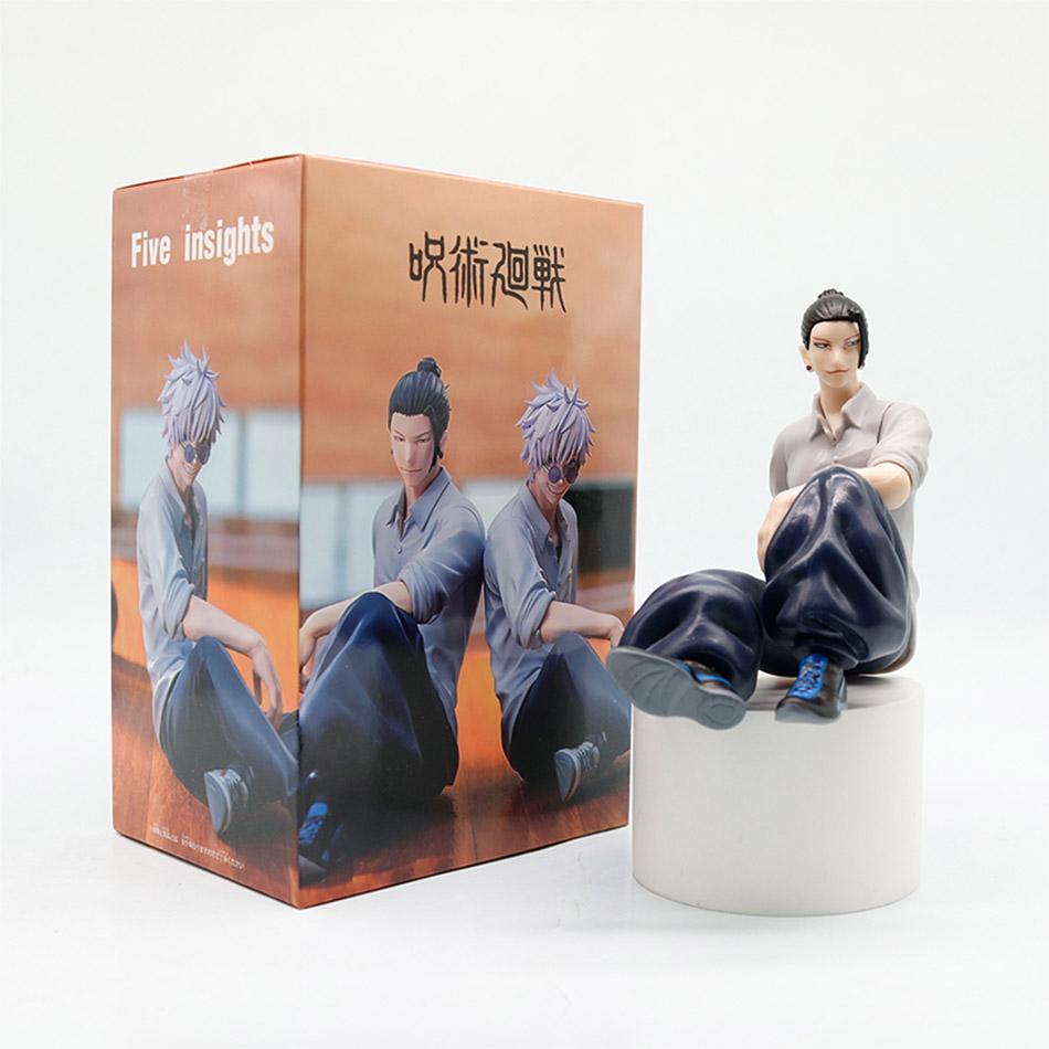 In Stock New Arrival Jujutsu Kaisen Figurines Satoru Gojo Suguru Geto Sitting Pose PVC Collectible Models Perfect Gifts for Boys