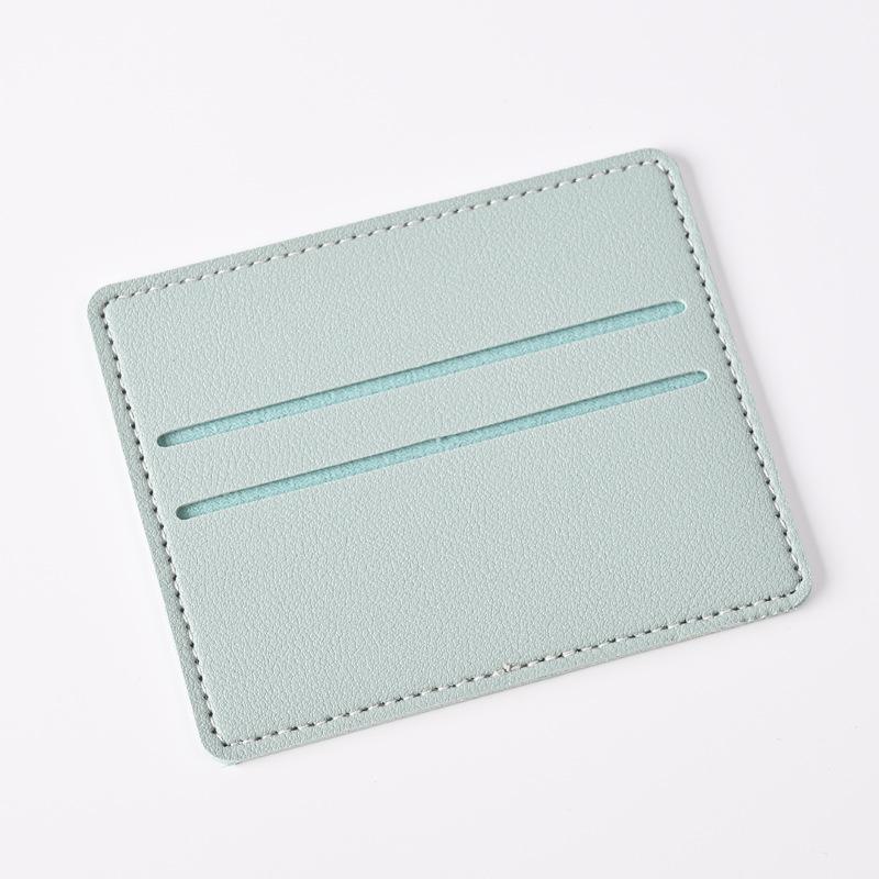 Porta-Cartões de Crédito de Couro Carteira Fina com Múltiplos Compartimentos Carteira de Cartões Portátil para Homens Presente de Natal