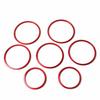 7 Red Stainless Steel Car Front Rear Air Vent Decoration Sticker For Benz C W205