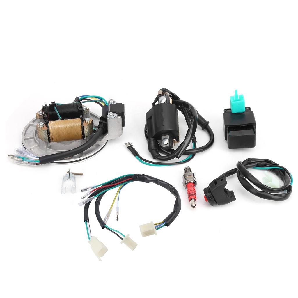 Ignition Coil Stator CDI Wiring Harness Spark Plug Kit Fit for XRCRF 50 50cc ‑125cc