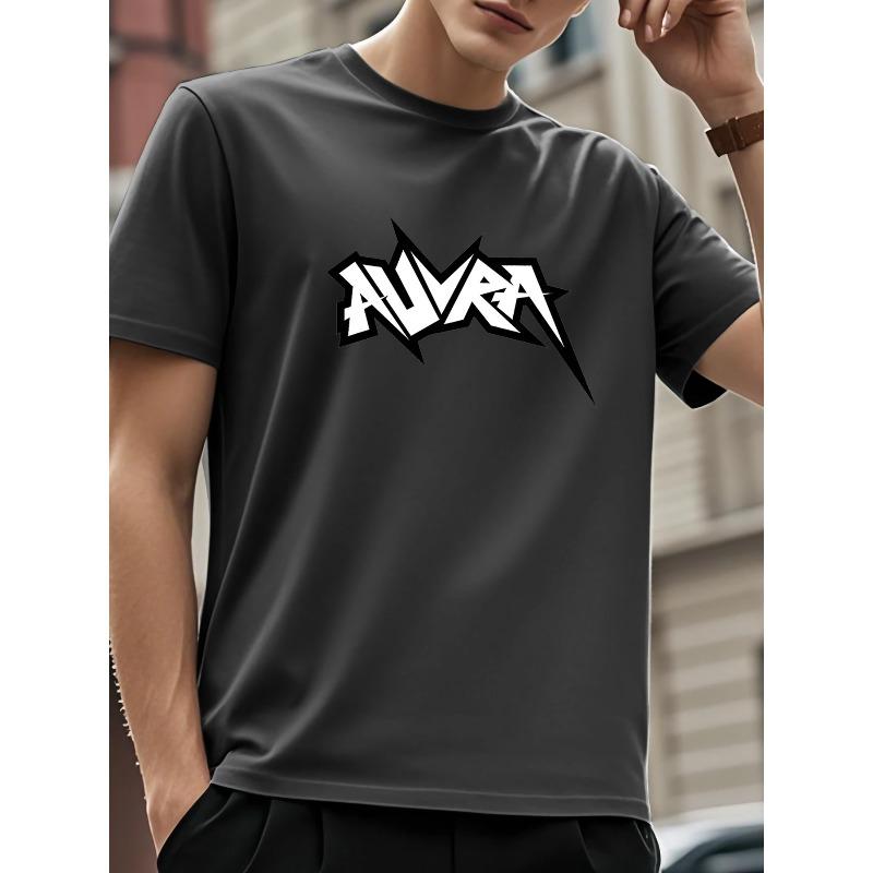 

European Size Trendy Short-Sleeve T-Shirt with Edgy Letter Prints, Avant-Garde And Bold, Perfect for Fans of Punk Culture 2XL чёрный