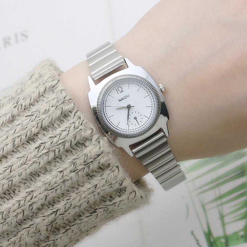 Luxury Watch for Women Minimalist Style Niche Light Retro Steel Strap Small Gold Quartz Watch Relógio Feminino Dropshipping