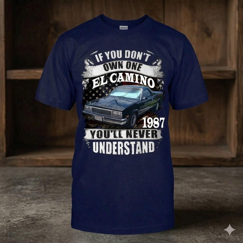 1978-1987 El Camino T-Shirt Classic Chevrolet Car Lover Tee S