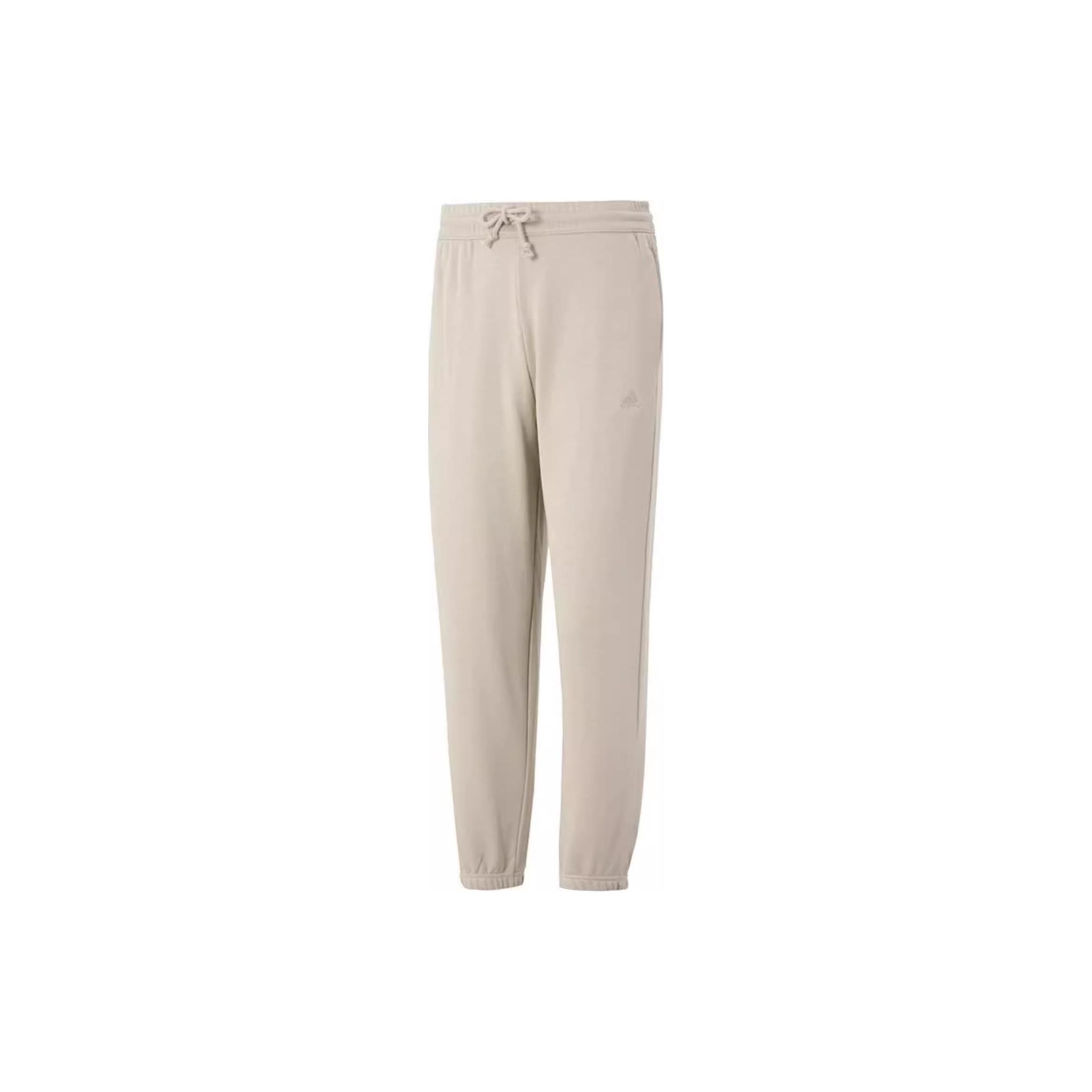 

Adidas Solid Color Drawstring Knit Sports Pants Men Bottoms Beige IN9468 XL