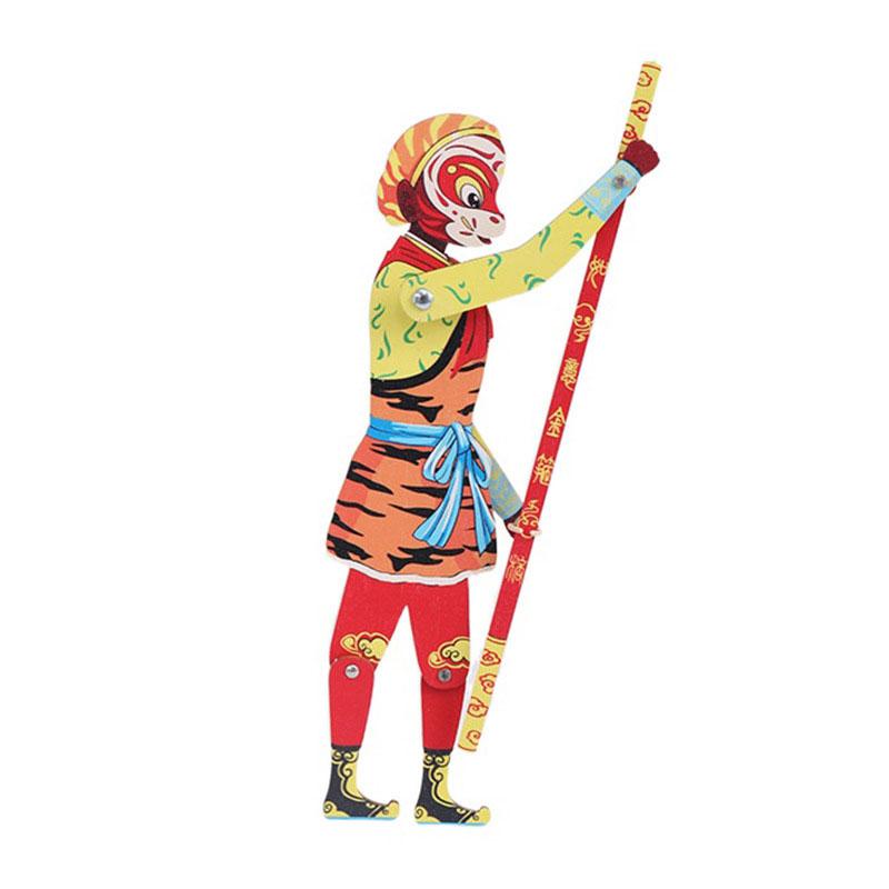 

Wooden Chinese Shadow Puppetry Puppet From Journey To The West Sun Wukong Festival Toy Hand Traditional Theater Crafts Gifts