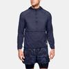 Under Armour Qualifier Casual Running Sports Hooded Jacket Men Outerwear Blue 1350174-497