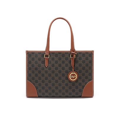 Business Commuting Tote Bag, Versatile Large-capacity Trendy Handbag, Ladies' Elegant Monogram Single-shoulder Underarm Bag