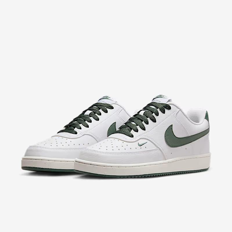 Nike Court Vision Low Next Nature sneakers White/Vintage Green