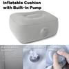 Press-to-Inflate Inflatable Booster Seat Plush Fabric Travel Press Leg Stool  Air Travel