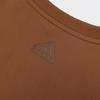 Adidas Round Neck Letter Print Casual Short Sleeve Drop Shoulder T-Shirt Men Tops Brown Han-Jade-White JD0440