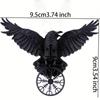 1/2 Stück Halloween Vintage Krähen Haarspange Gothic Wikinger Hexe Haarnadel Cosplay Party Haarschmuck Für Frauen Schmuck
