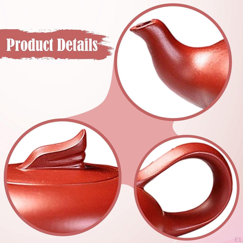 Clay Teapot 180ml Compact Teaware Gift Elegant Kung Fu Chinese Traditional for Camping Office